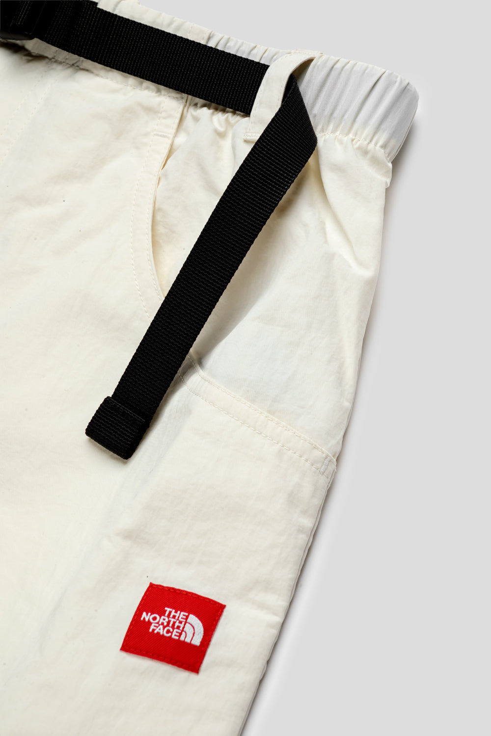 Women's Red Box Nylon Belted Skirt 'White Dune'-thumbmail-3