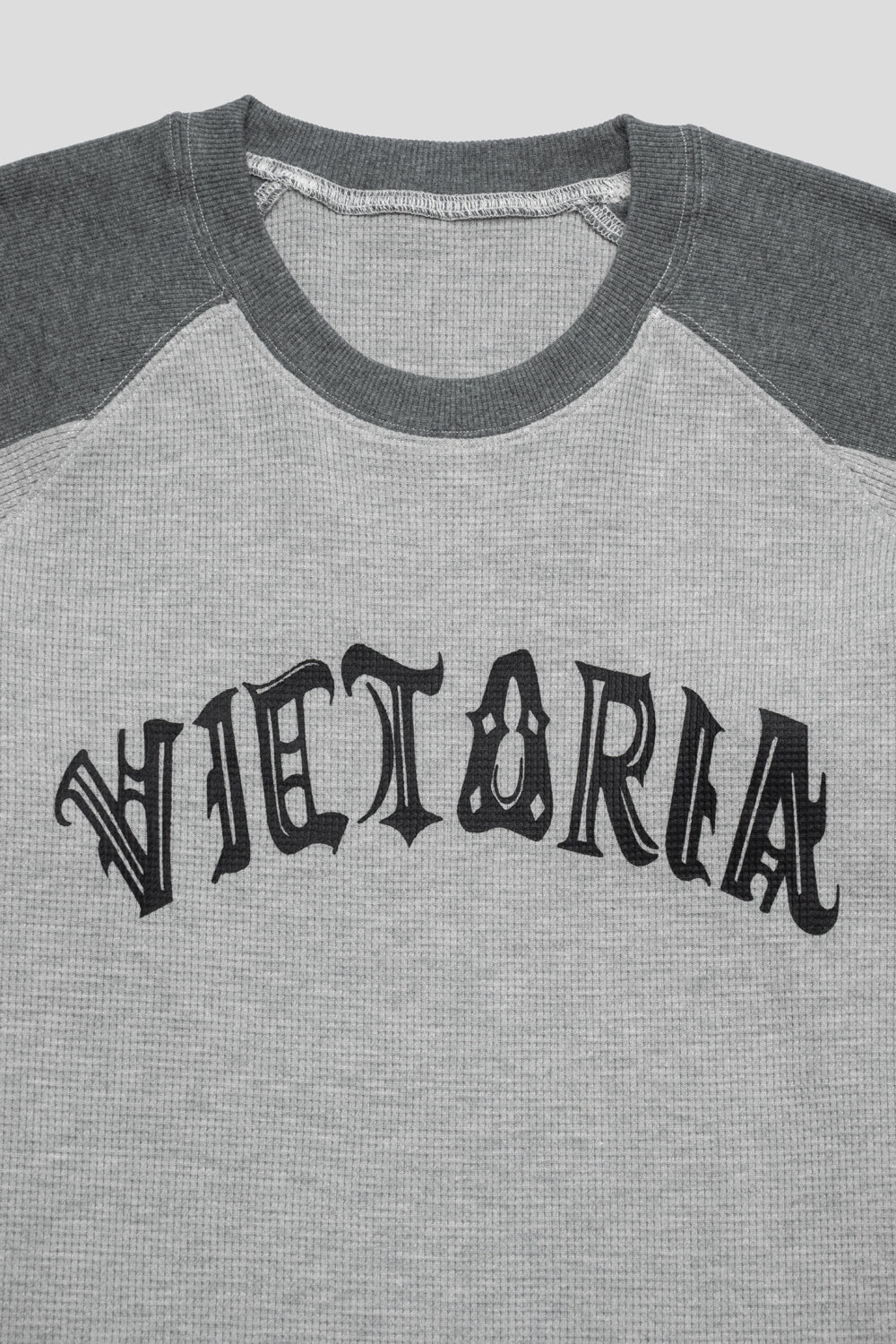 Victoria Gothic Reversible Waffle 'Grey'-thumbmail-2