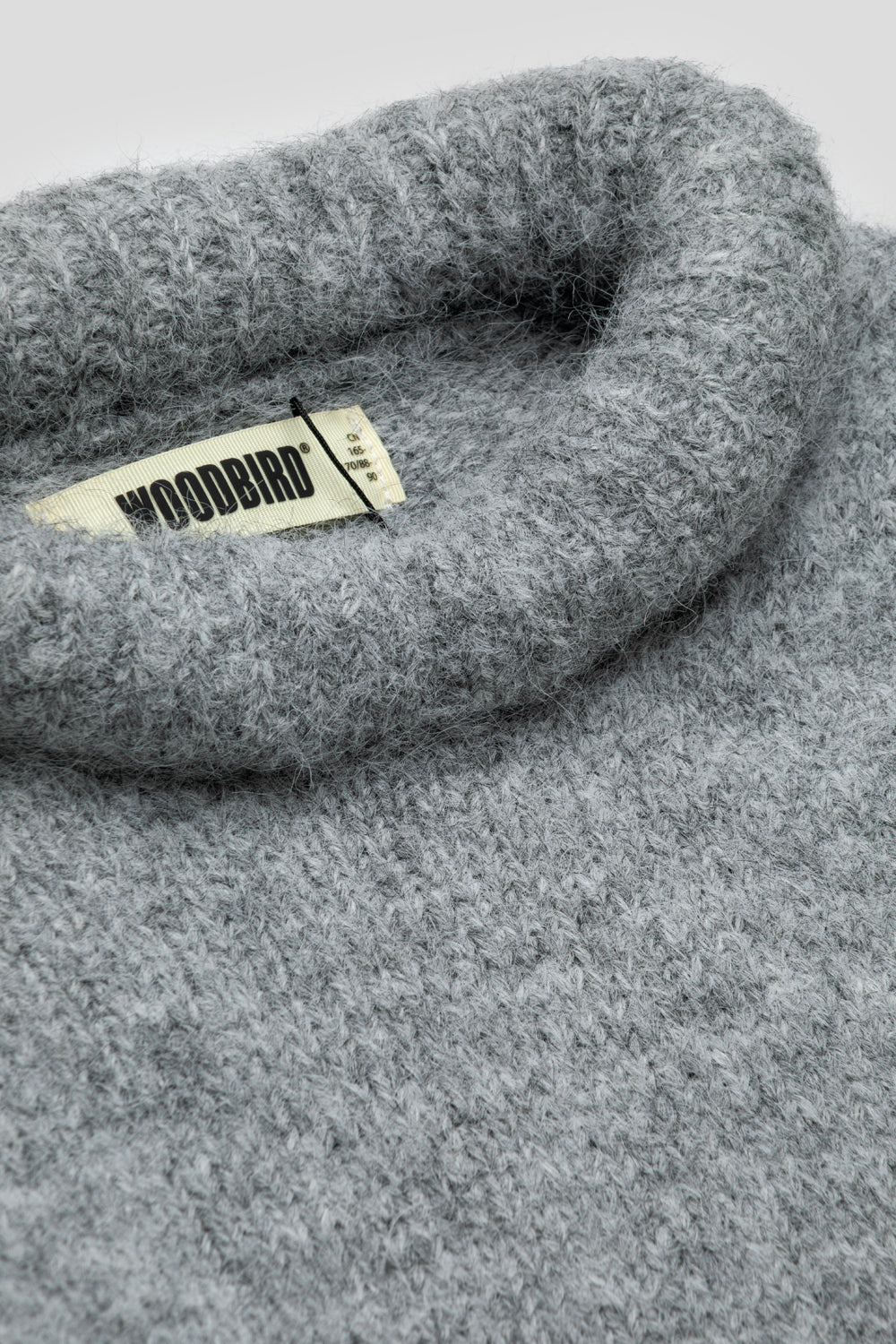 Woodbird Women's Hua Fluffy Crew 'Grey Melange'-thumbmail-5