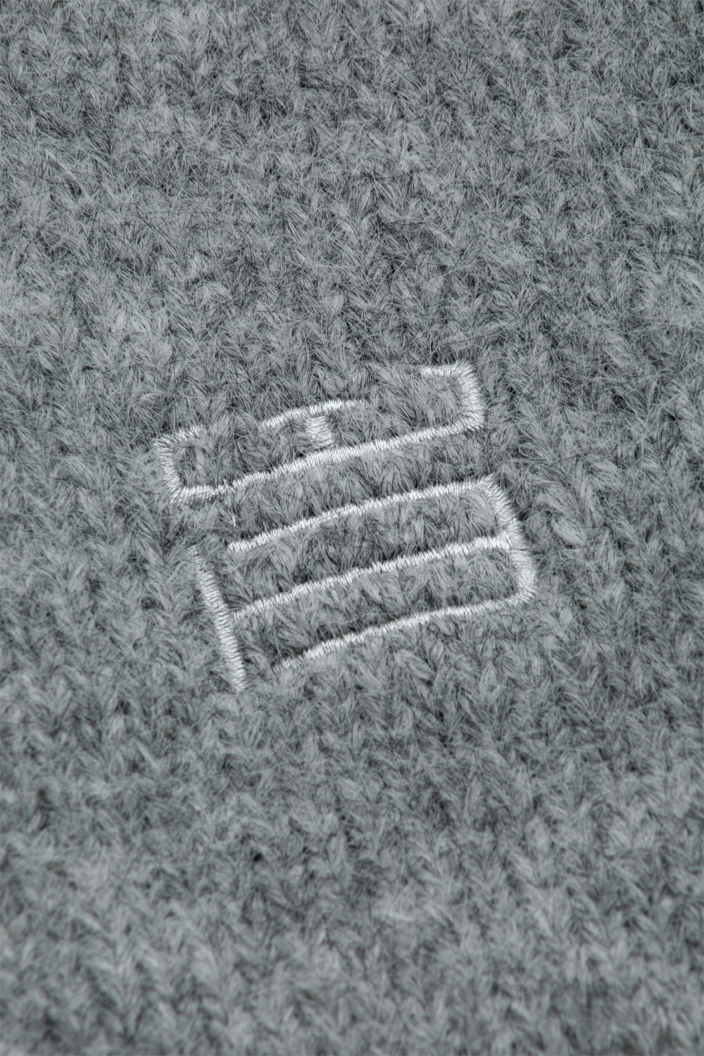 Woodbird Women's Hua Fluffy Crew 'Grey Melange'-thumbmail-3