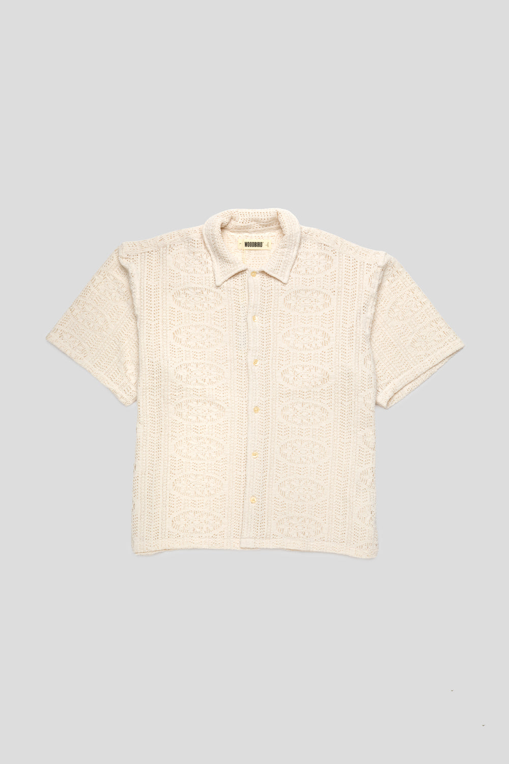 Woodbird Wang Knit Shirt 'Off White'