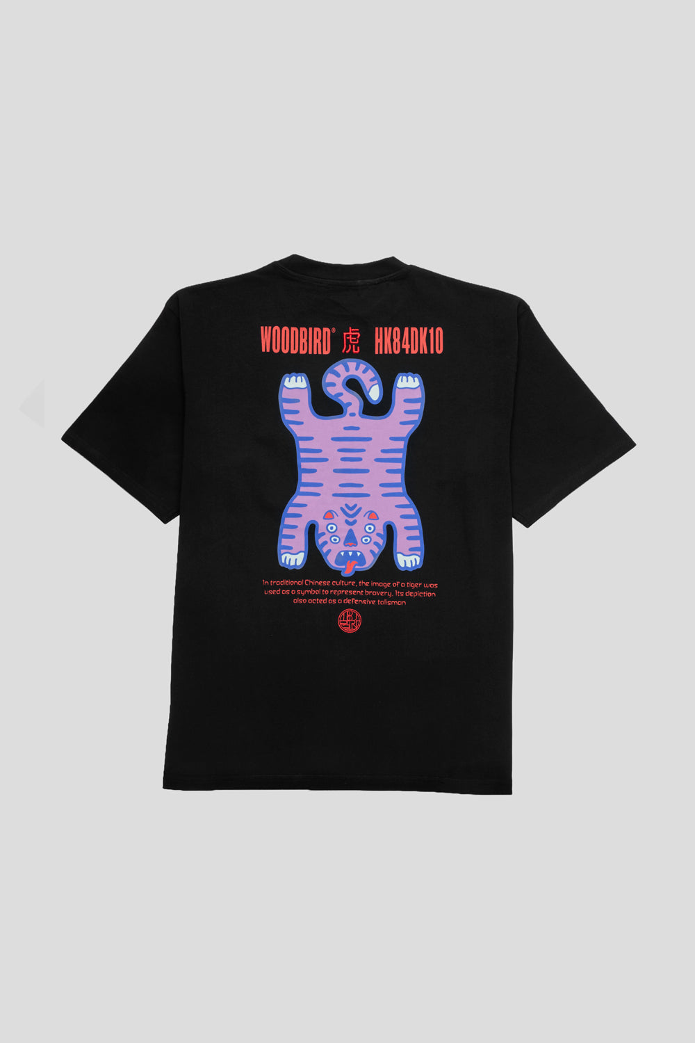 Woodbird Baine Tiger Tee 'Black'-thumbmail-2