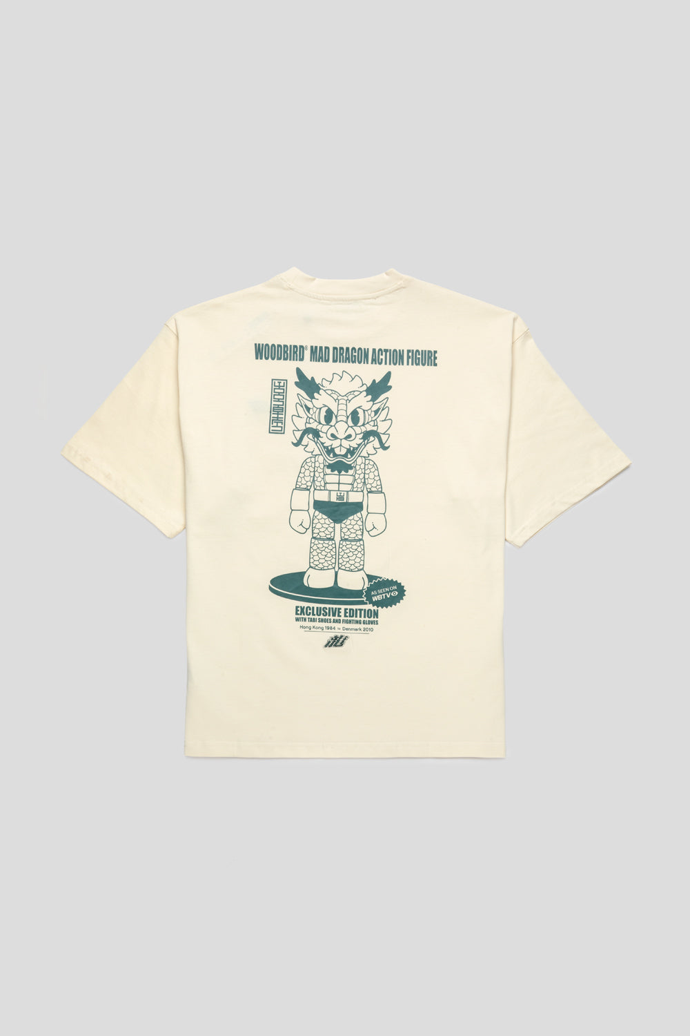 Woodbird Beam Action Tee 'Off White'
