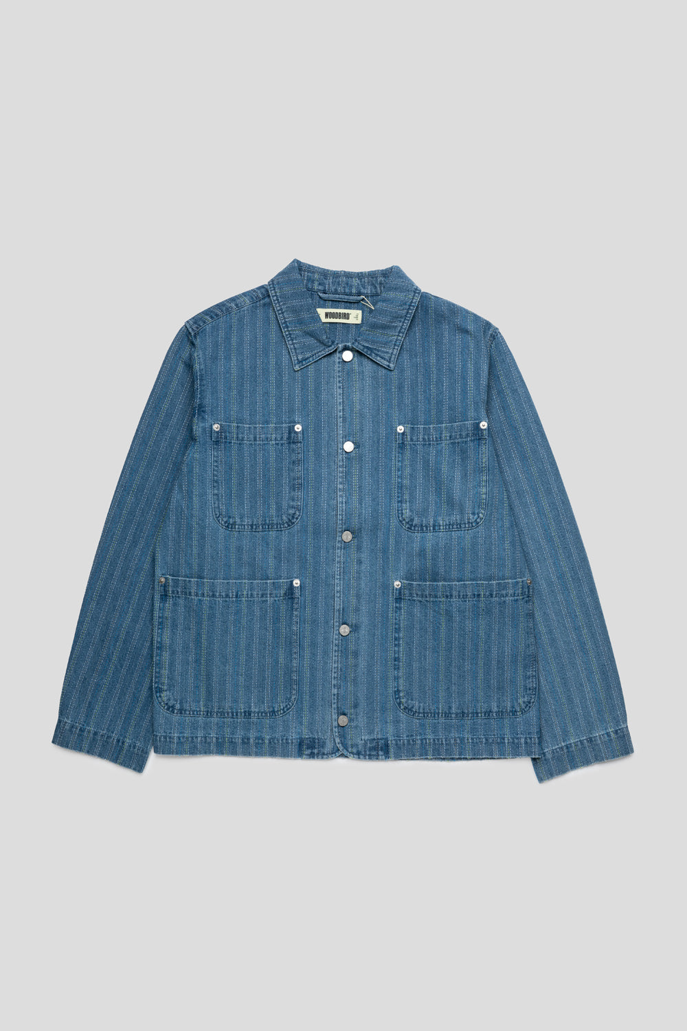 Woodbird Blade Zhou Jacket 'Mid Blue'-thumbmail-1