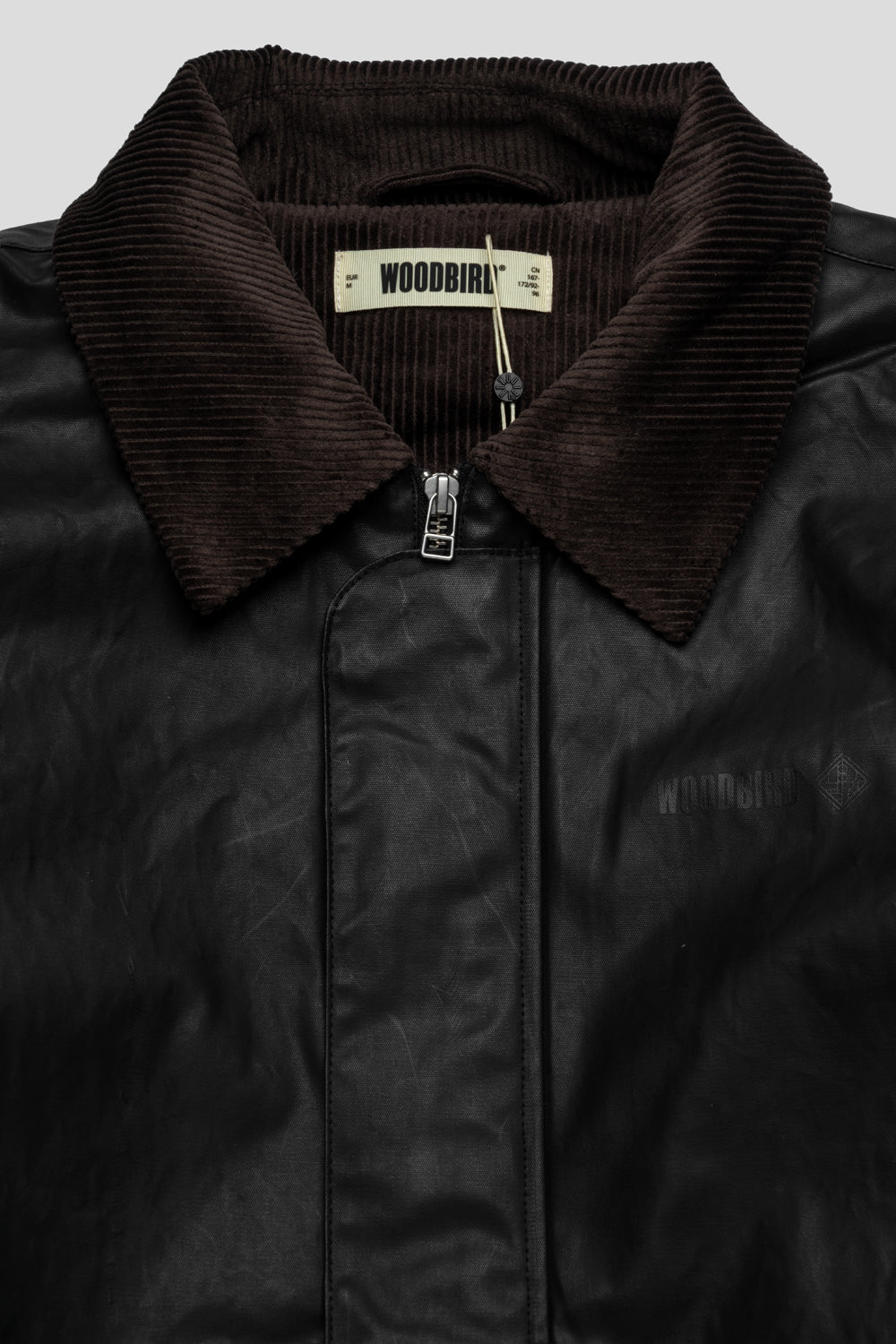 Woodbird Ping Waxed Short Jacket 'Black'-thumbmail-2