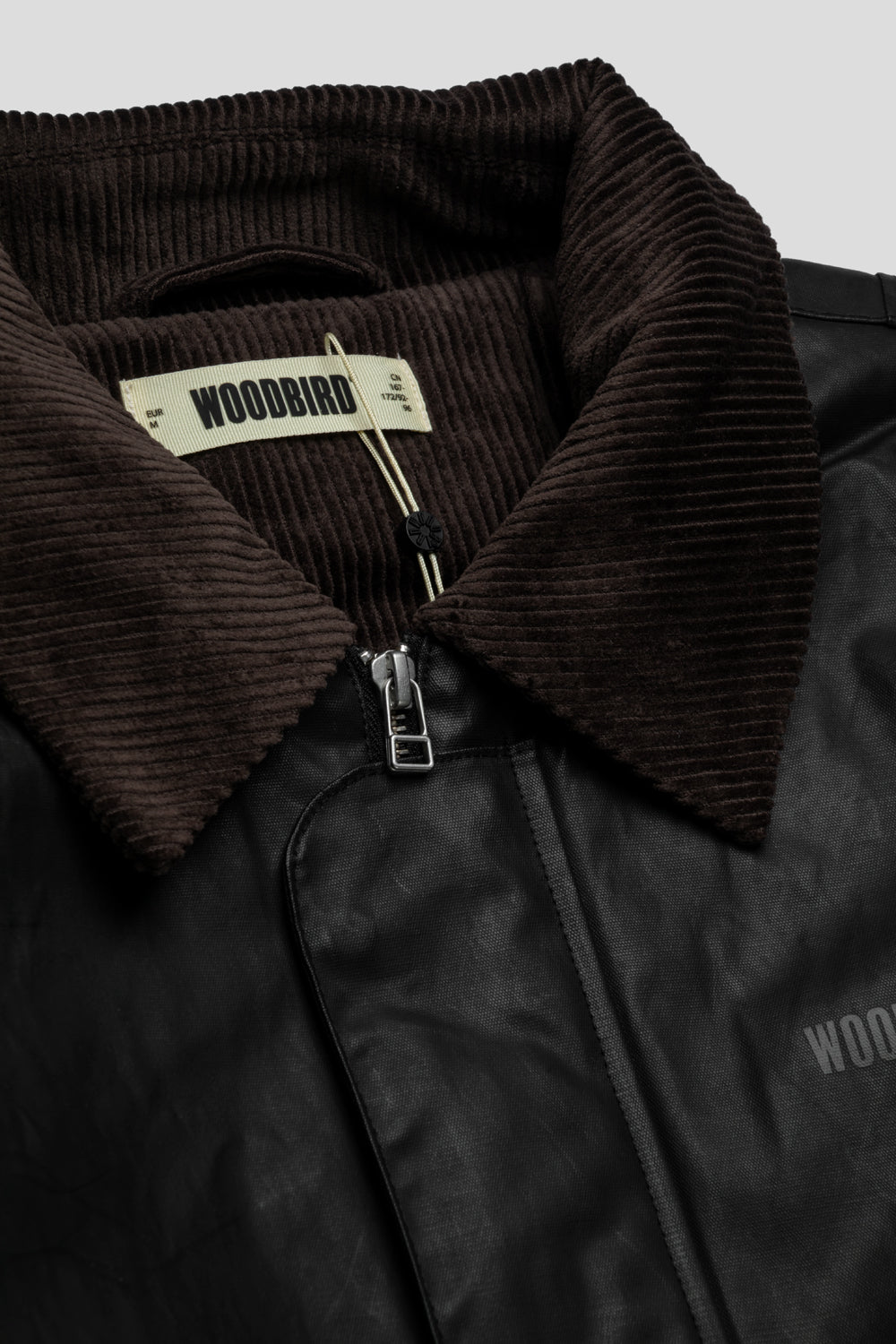 Woodbird Ping Waxed Short Jacket 'Black'-thumbmail-3