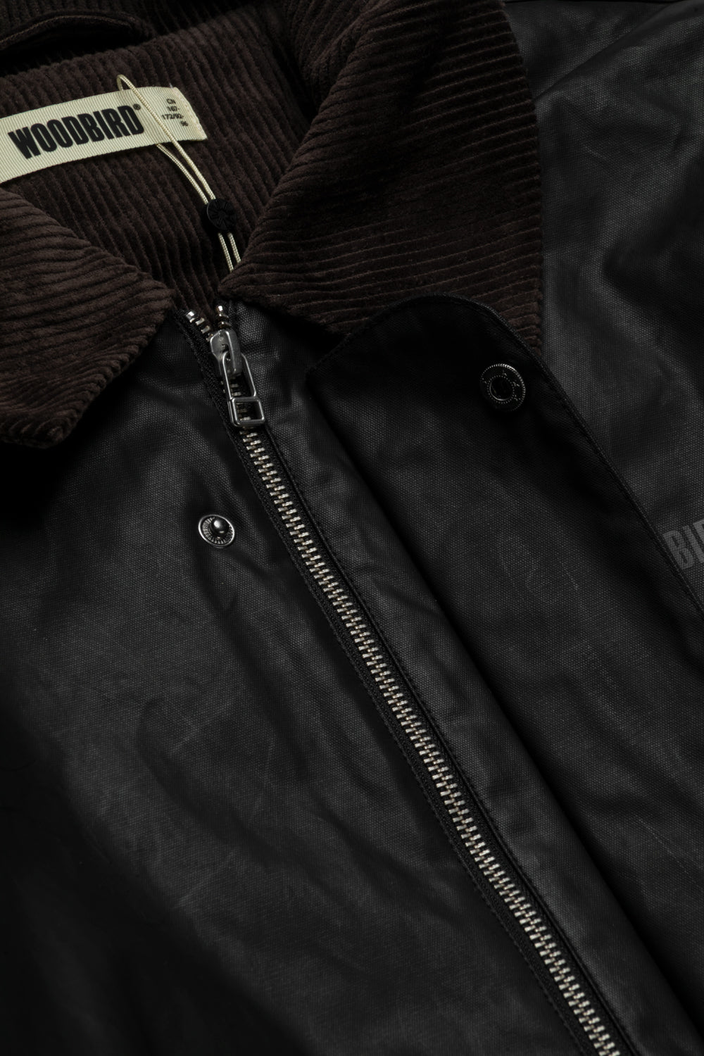Woodbird Ping Waxed Short Jacket 'Black'-thumbmail-7