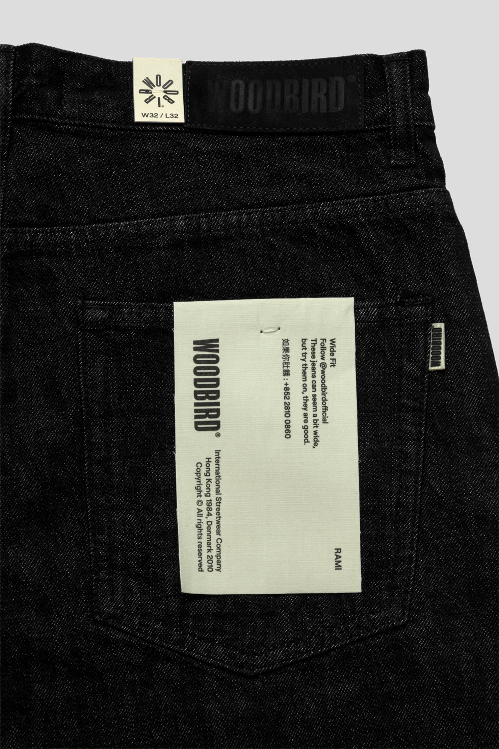 Woodbird Rami Selvedge Jeans 'Black'-thumbmail-4