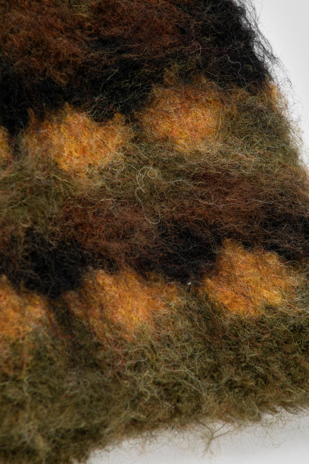 Woodbird Yan Check Hairy Beanie 'Black'-thumbmail-2