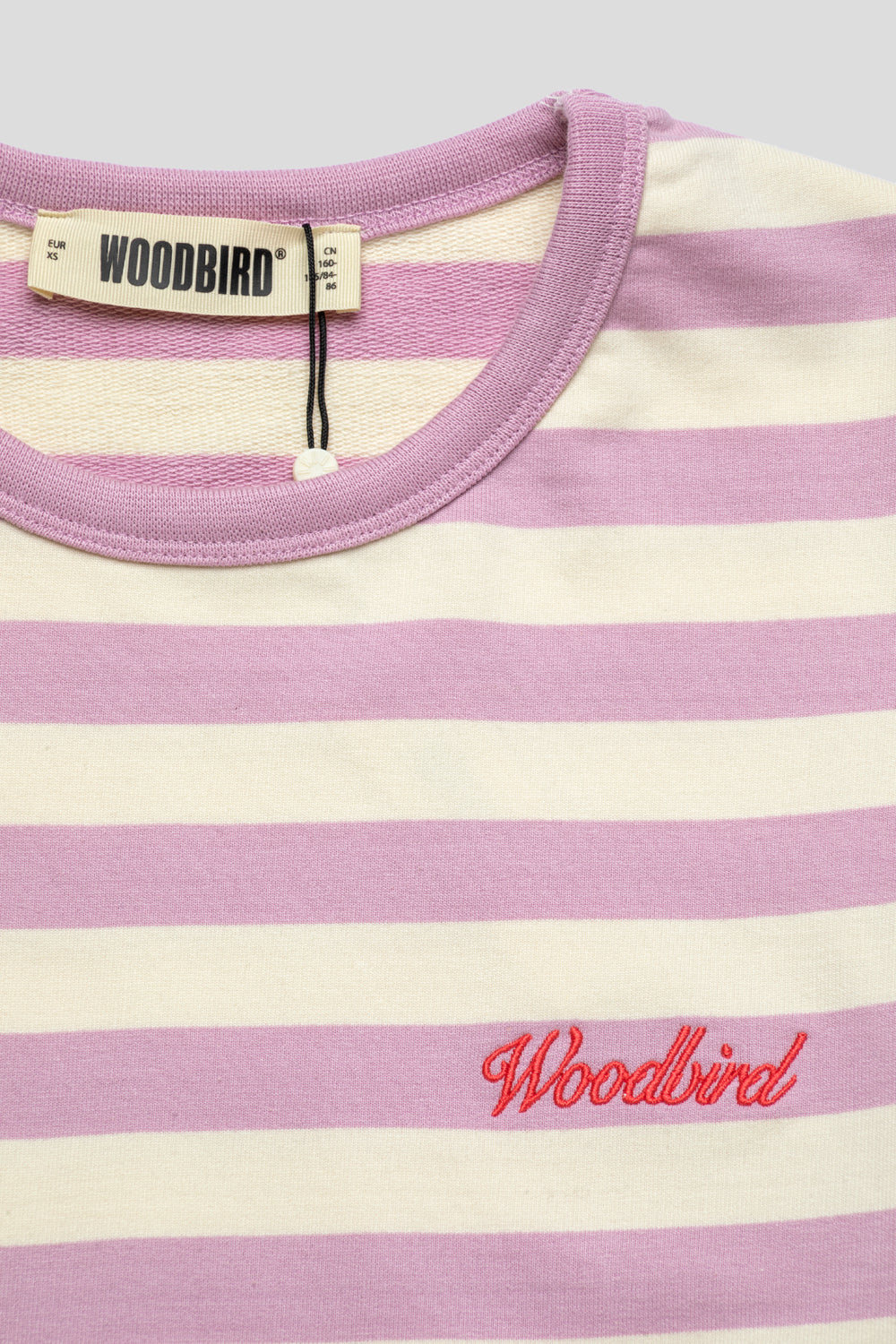 Woodbird Women's Joul Wide Sleeve Tee 'White / Pink'-thumbmail-2