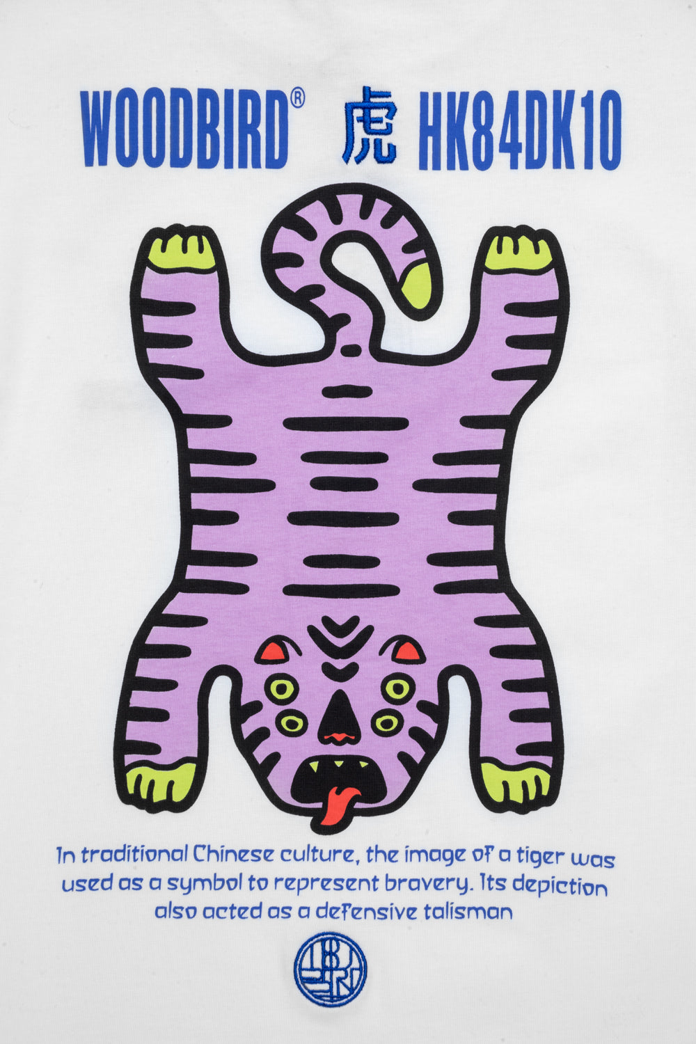 Woodbird Women's Balo Tiger Tee 'White'-thumbmail-6