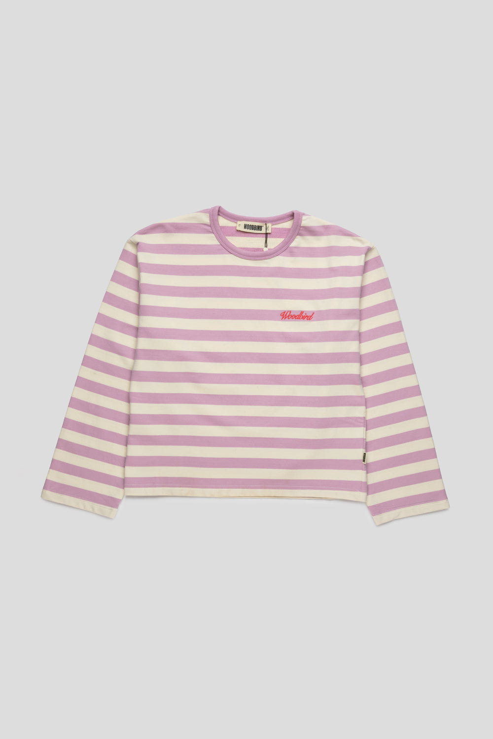 Woodbird Women's Joul Wide Sleeve Tee 'White / Pink'-thumbmail-1