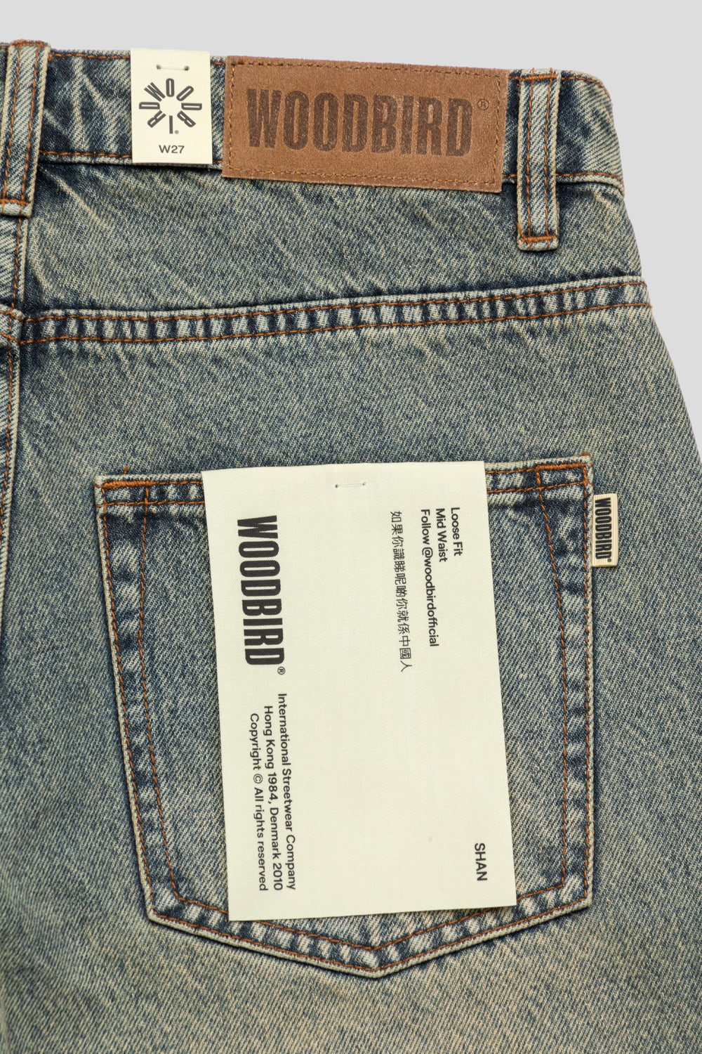 Woodbird Women's Shan Aged Shorts 'Dark Blue'-thumbmail-5