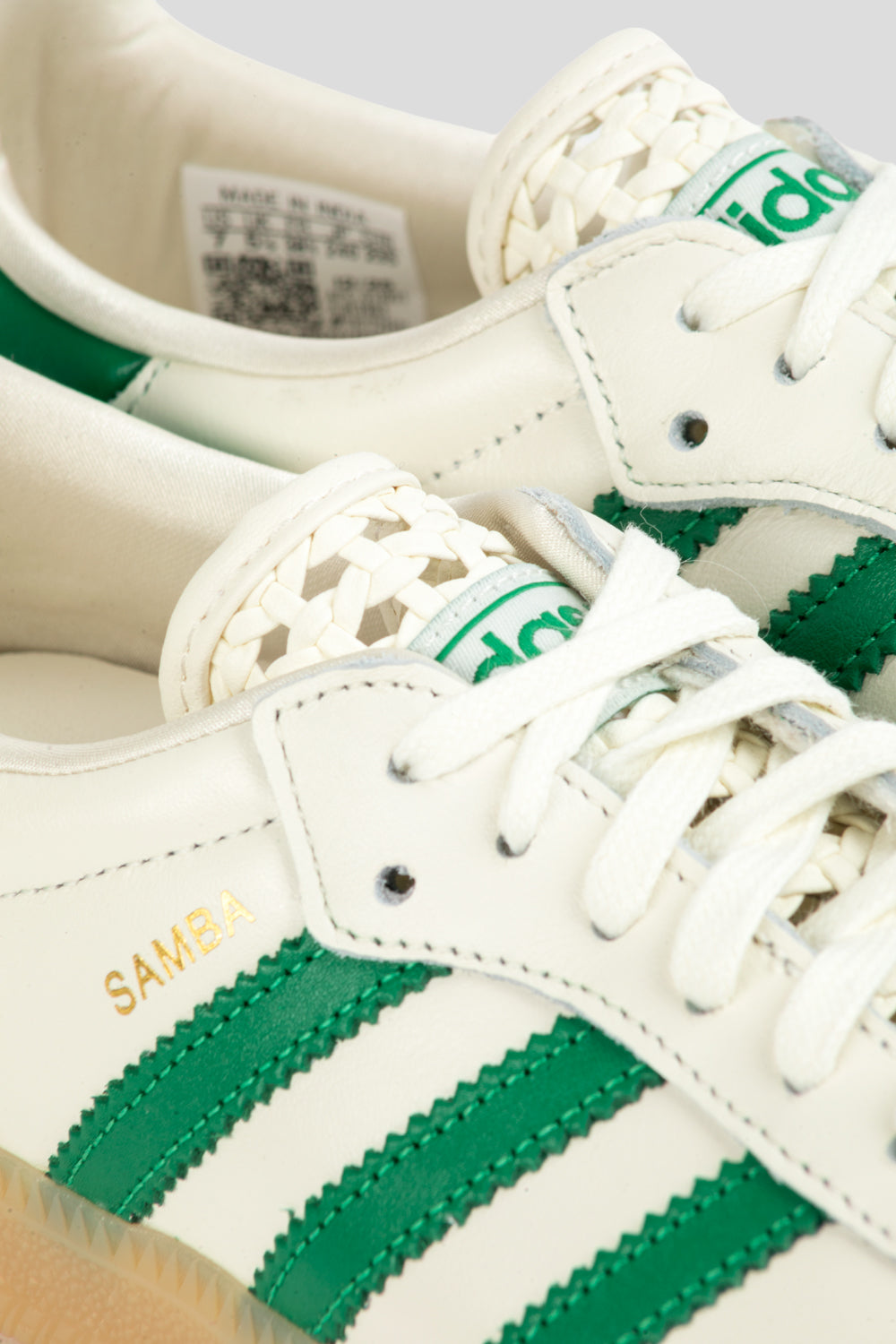 Adidas Women's Samba OG 'Off White / Green'-thumbmail-4